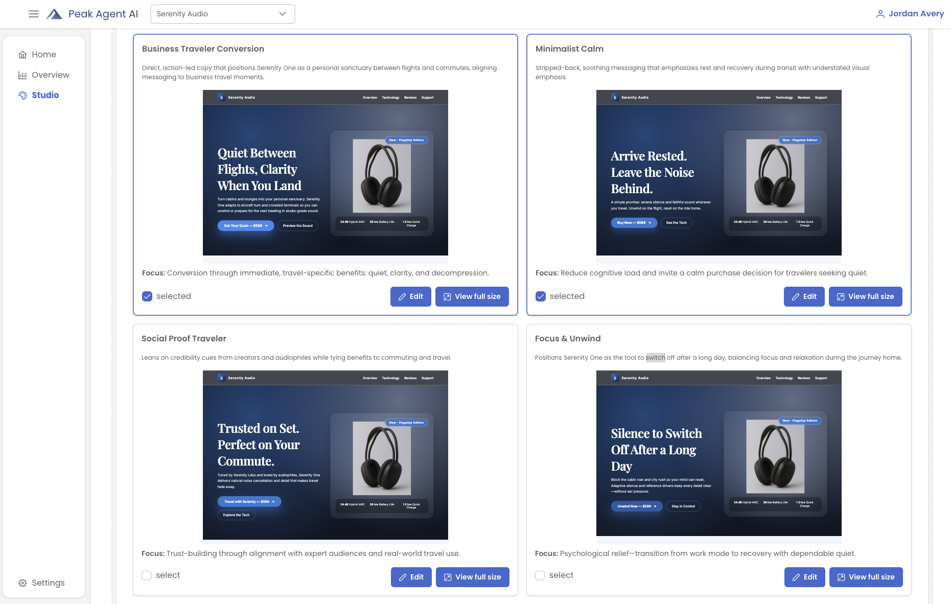 Page Optimizer Dashboard